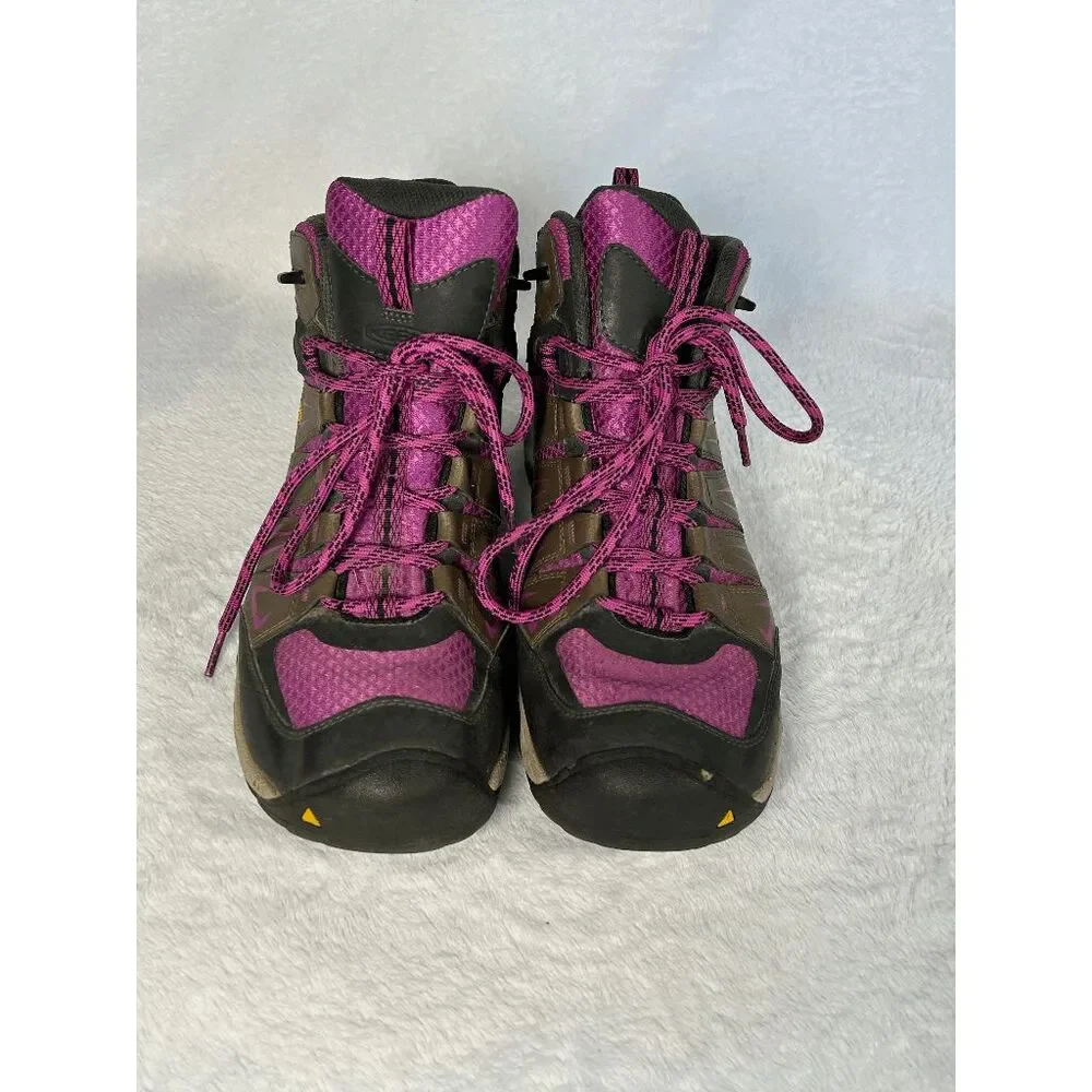Women's Keen Dry Waterproof Hiking/Trail Boot, Size 11 Brown/Purple Lace Up